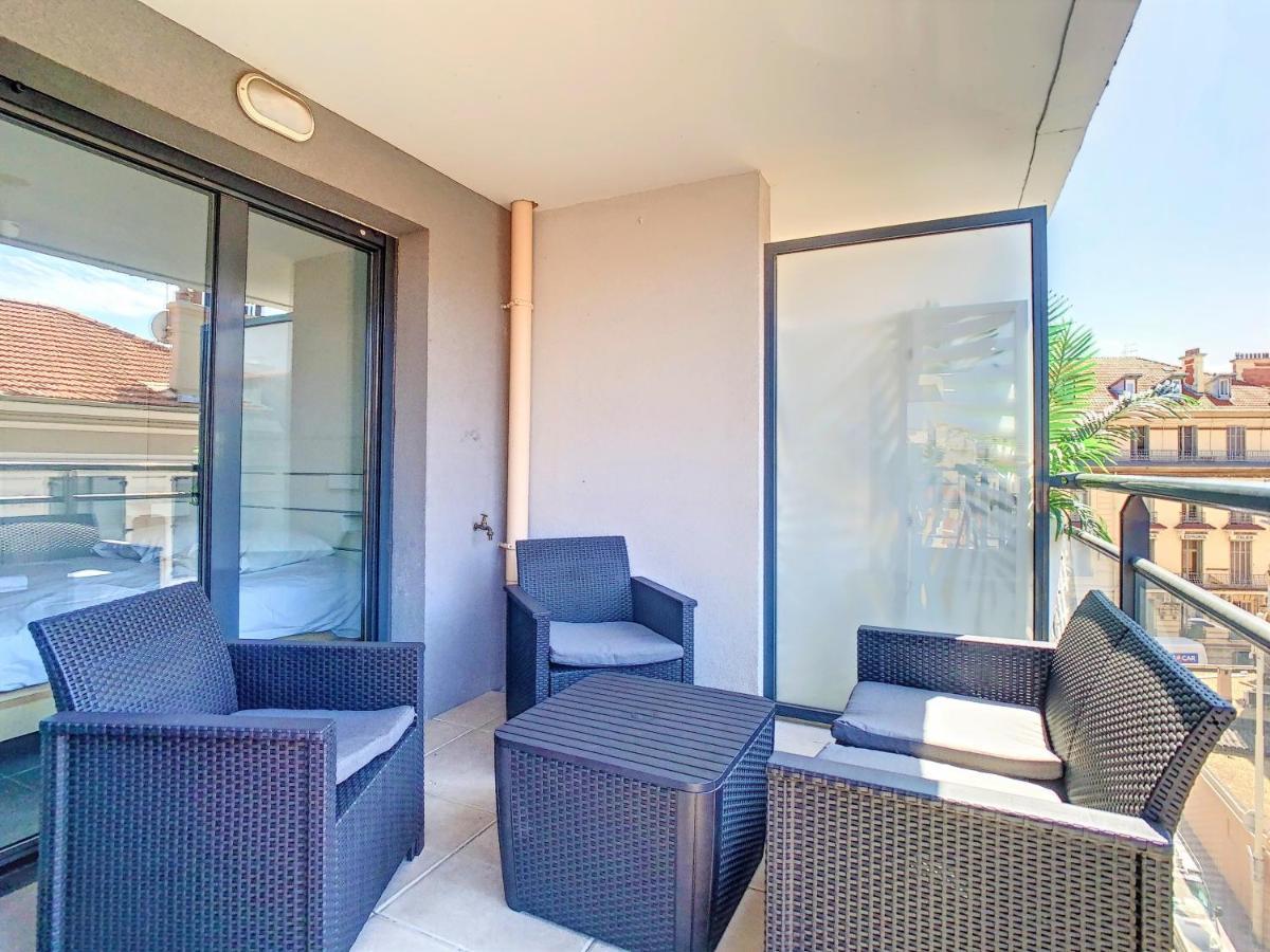 2P Cannes Centre-Ville Terrasse Buitenkant foto